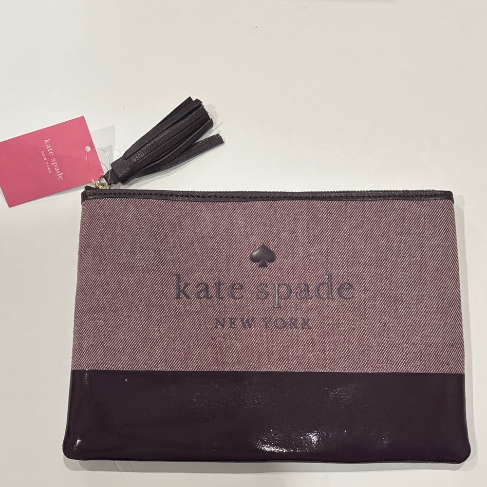 Kate Spade Two-Tone Purple Cosmetic Bag/Pouch